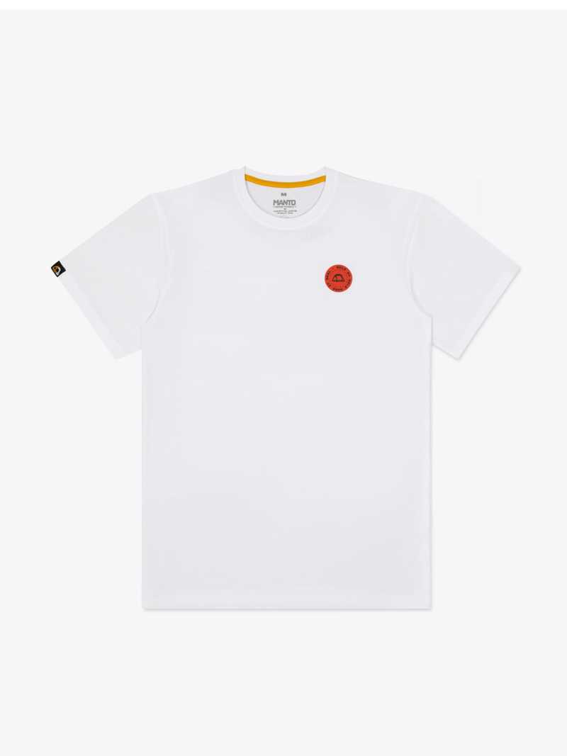 MANTO STAMP 25  tshirt- white